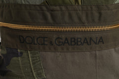 Dolce & Gabbana Military Green Patchwork Rucksack Backpack Bag -   -  Dolce & Gabbana.