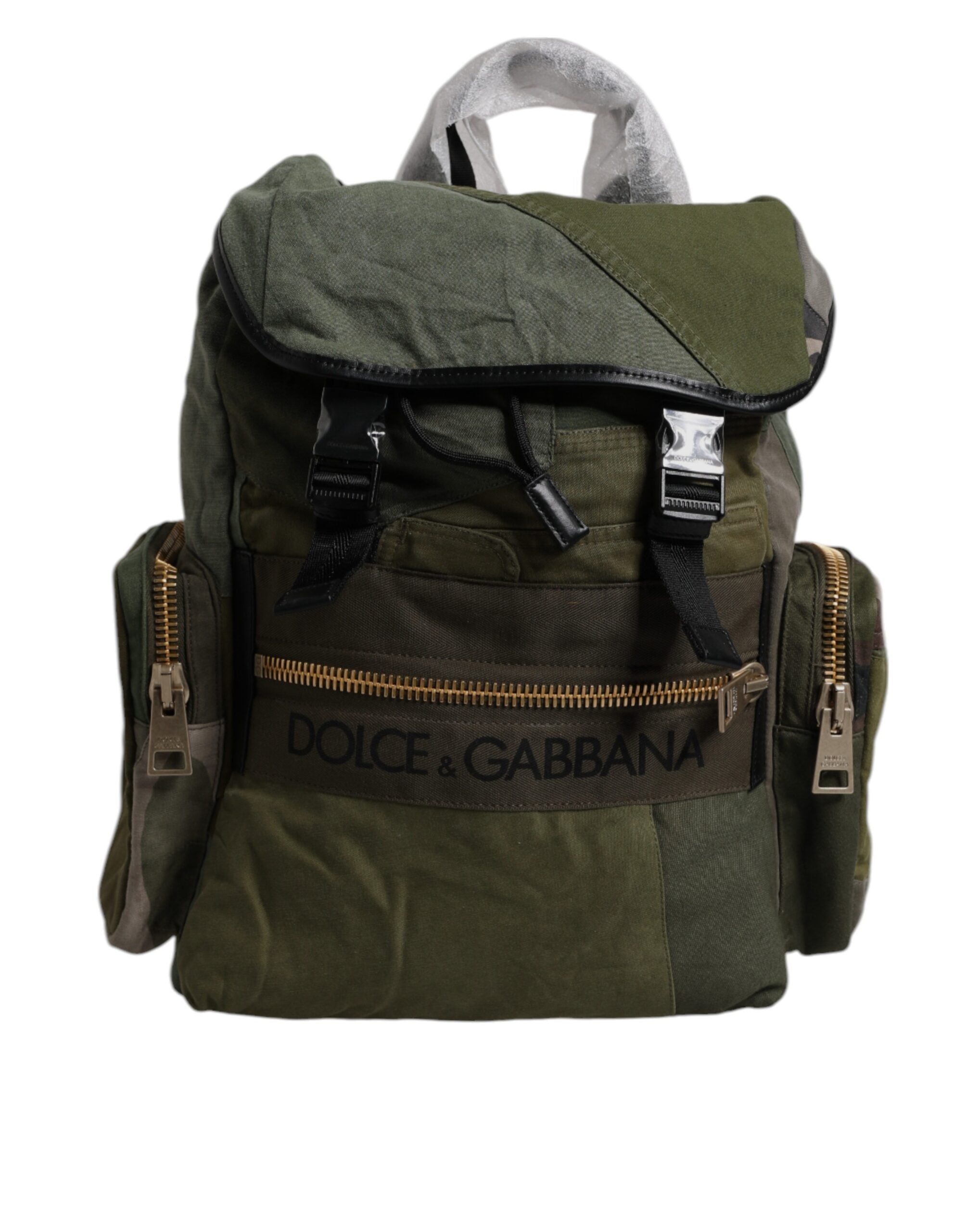 Dolce & Gabbana Military Green Patchwork Travel Backpack Bag -   -  Dolce & Gabbana. Dolce & Gabbana Military Green Patchwork Travel Backpack Bag -   -  Dolce & Gabbana.