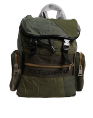 Dolce & Gabbana Military Green Patchwork Travel Backpack Bag -   -  Dolce & Gabbana.