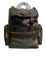 Dolce & Gabbana Military Green Patchwork Travel Backpack Bag -   -  Dolce & Gabbana.