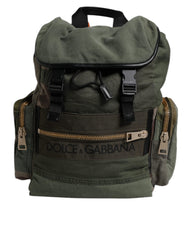 Dolce & Gabbana Military Green Patchwork Travel Backpack Bag -   -  Dolce & Gabbana.