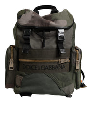 Dolce & Gabbana Military Green Patchwork Travel Backpack Bag -   -  Dolce & Gabbana.