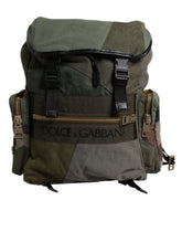 Dolce & Gabbana Military Green Patchwork Travel Backpack Bag -   -  Dolce & Gabbana.