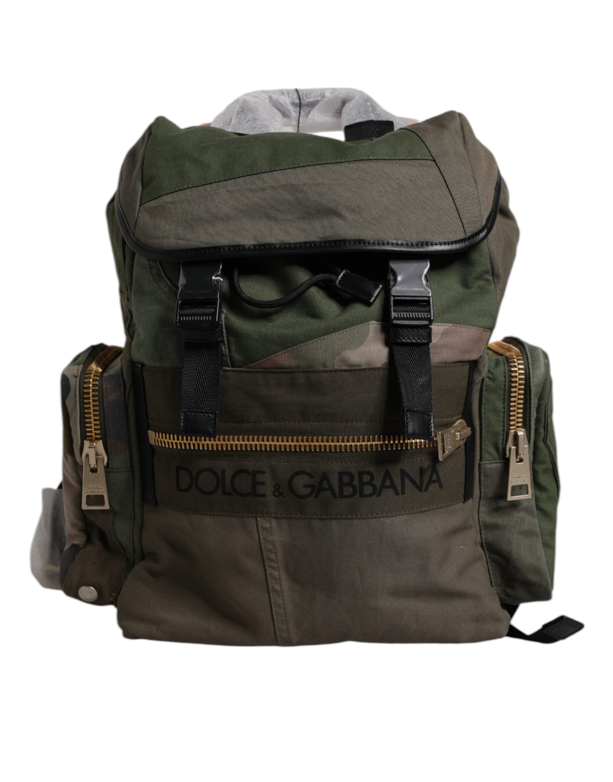 Dolce & Gabbana Military Green Patchwork Travel Backpack Bag -   -  Dolce & Gabbana. Dolce & Gabbana Military Green Patchwork Travel Backpack Bag -   -  Dolce & Gabbana.