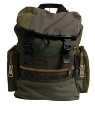 Dolce & Gabbana Military Green Patchwork Travel Backpack Bag -   -  Dolce & Gabbana.