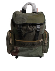 Dolce & Gabbana Military Green Patchwork Travel Backpack Bag -   -  Dolce & Gabbana.