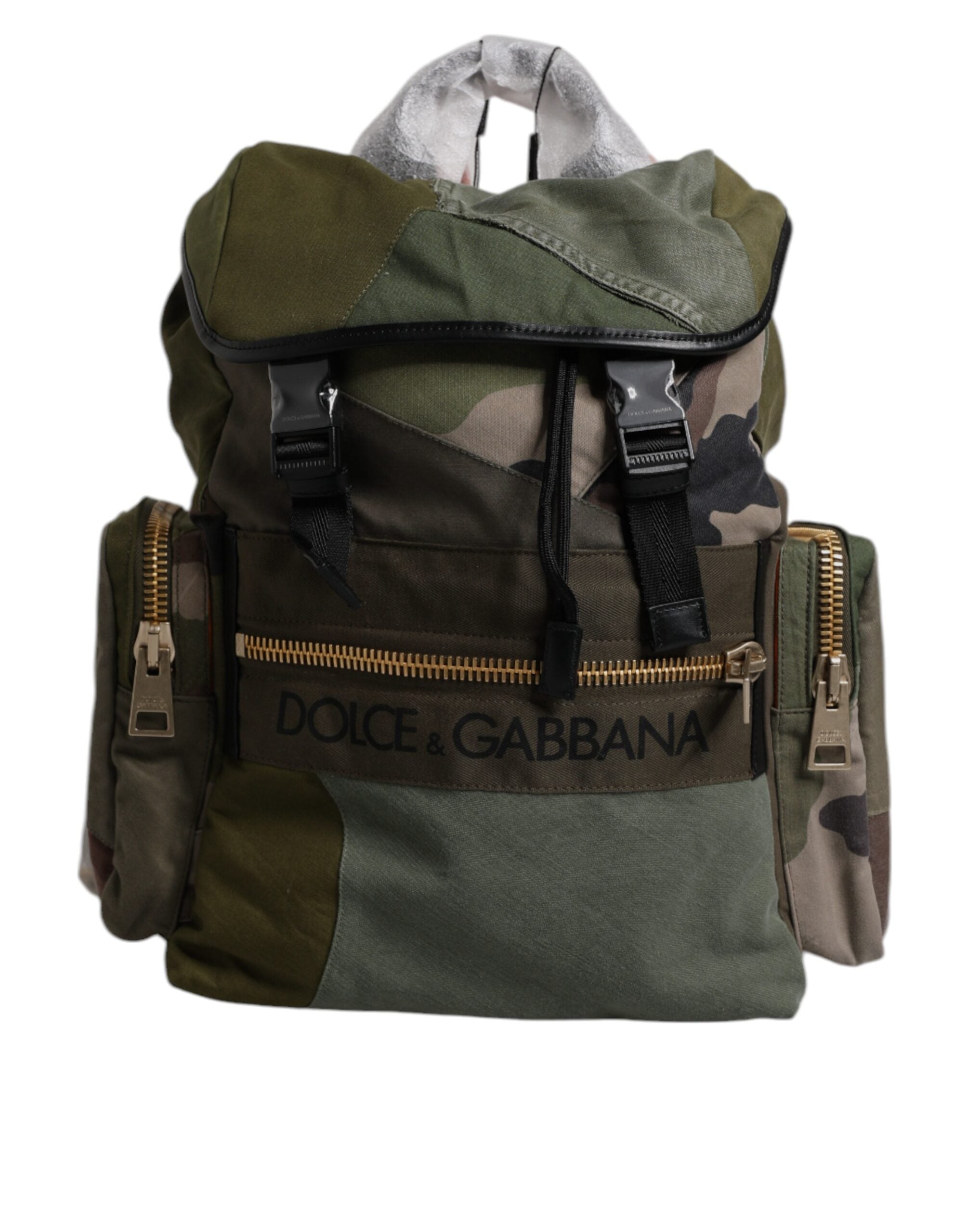 Dolce & Gabbana Military Green Patchwork Travel Backpack Bag -   -  Dolce & Gabbana. Dolce & Gabbana Military Green Patchwork Travel Backpack Bag -   -  Dolce & Gabbana.