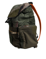 Dolce & Gabbana Military Green Patchwork Travel Backpack Bag -   -  Dolce & Gabbana.