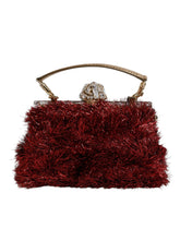 Dolce & Gabbana Red Gold Chain VANDA Tinsel Crystals Evening Clutch Bag -   -  Dolce & Gabbana.