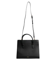 Versace Black Large Leather Top Handle Shoulder Crossbody Bag -   -  Versace.