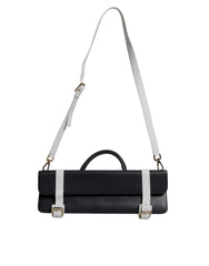 Dolce & Gabbana Blue White Calfskin Leather Crossbody Shoulder Bag -   -  Dolce & Gabbana.