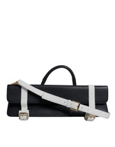Dolce & Gabbana Blue White Calfskin Leather Crossbody Shoulder Bag -   -  Dolce & Gabbana.