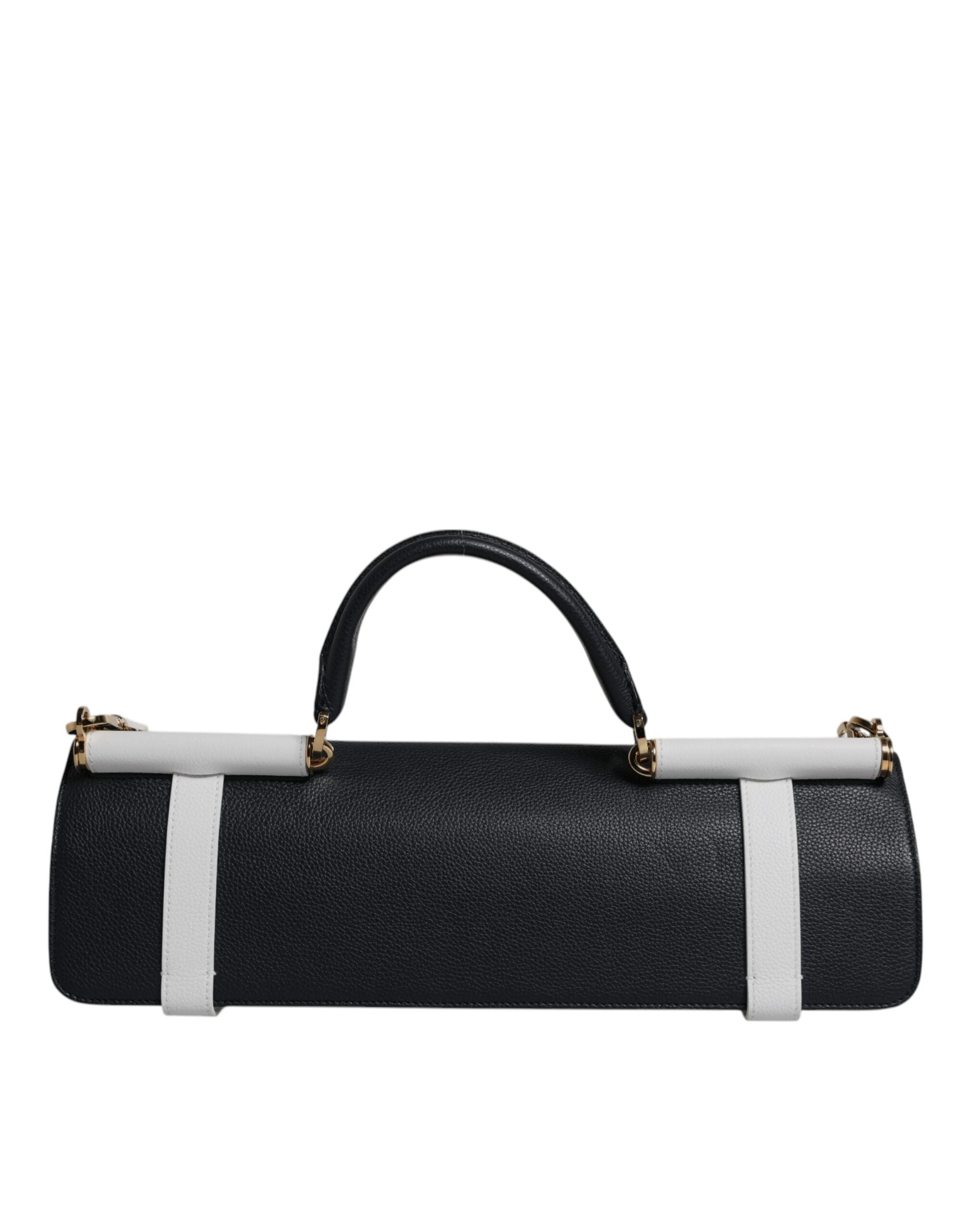 Dolce & Gabbana Blue White Calfskin Leather Crossbody Shoulder Bag -   -  Dolce & Gabbana. Dolce & Gabbana Blue White Calfskin Leather Crossbody Shoulder Bag -   -  Dolce & Gabbana.