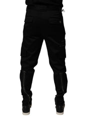 Dolce & Gabbana Black Cotton Cargo Tapered Pants - - Dolce & Gabbana.