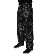 Dolce & Gabbana Black Tie Dye Cotton Straight Men Denim Jeans -   -  Dolce & Gabbana.
