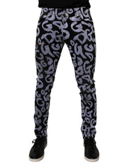 Dolce & Gabbana Black Logo Monogram Cotton Skinny Denim Jeans -   -  Dolce & Gabbana.