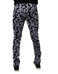 Dolce & Gabbana Black Logo Monogram Cotton Skinny Denim Jeans -   -  Dolce & Gabbana.