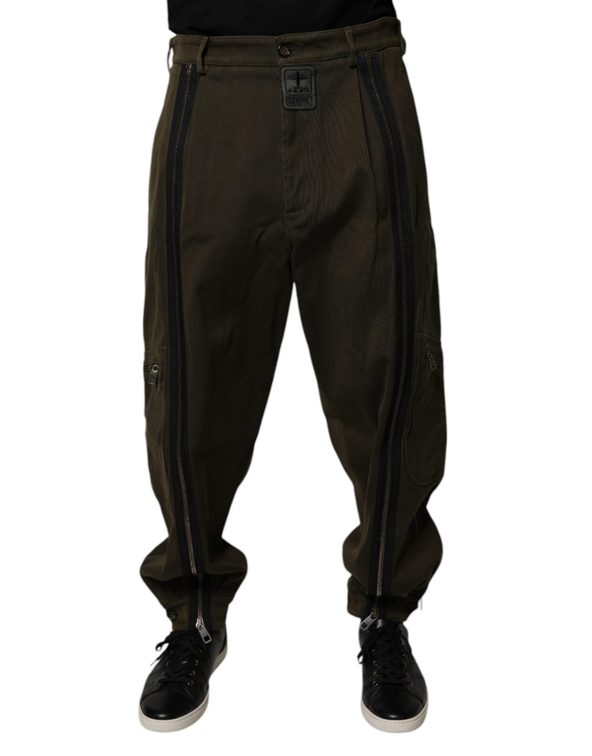 Dolce & Gabbana Dark Brown Cotton Jogger Cargo Pants -   -  Dolce & Gabbana.