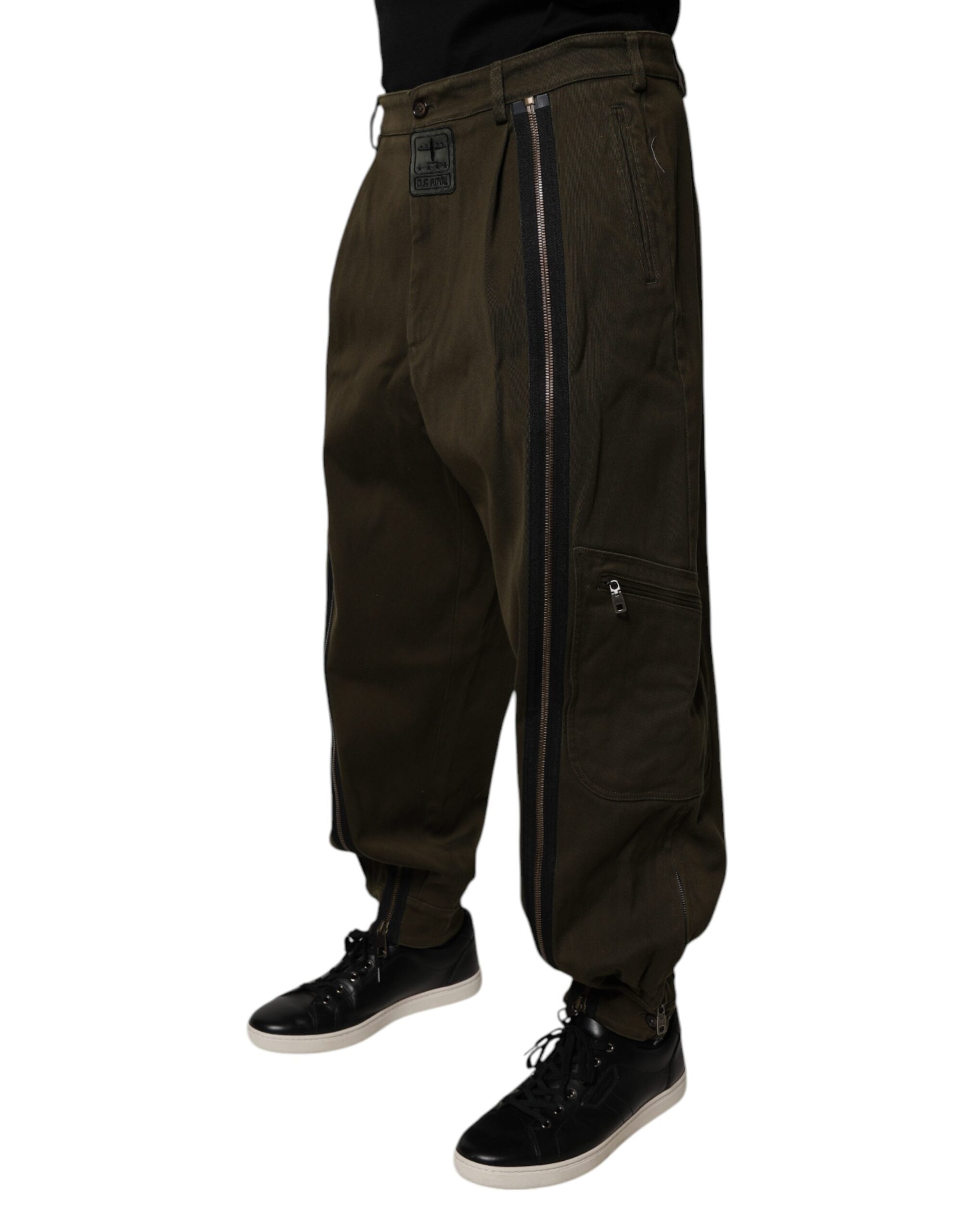 Dolce & Gabbana Dark Brown Cotton Jogger Cargo Pants -   -  Dolce & Gabbana. Dolce & Gabbana Dark Brown Cotton Jogger Cargo Pants -   -  Dolce & Gabbana.