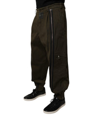 Dolce & Gabbana Dark Brown Cotton Jogger Cargo Pants -   -  Dolce & Gabbana.