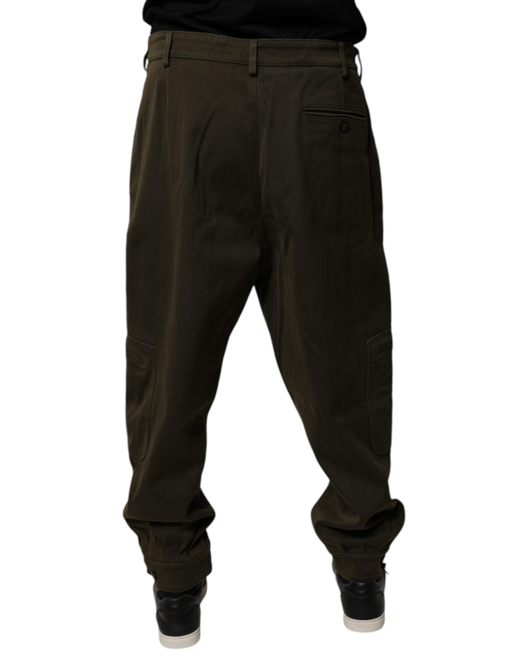 Dolce & Gabbana Dark Brown Cotton Jogger Cargo Pants -   -  Dolce & Gabbana. Dolce & Gabbana Dark Brown Cotton Jogger Cargo Pants -   -  Dolce & Gabbana.