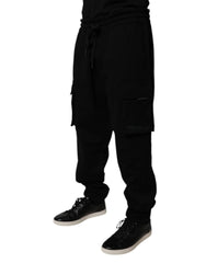 Dolce & Gabbana Black Cotton Jogger Cargo Sweatpants Pants -   -  Dolce & Gabbana.