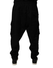 Dolce & Gabbana Black Cotton Jogger Cargo Sweatpants Pants -   -  Dolce & Gabbana.