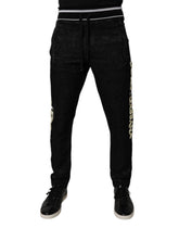 Dolce & Gabbana Black Mid Waist Jogger Men Sweatpants Pants -   -  Dolce & Gabbana.