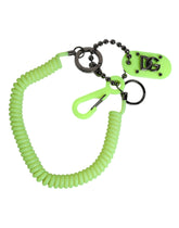 Dolce & Gabbana Green Springy Key Holder DG Logo Men's Keychain Keyring -   -  Dolce & Gabbana.