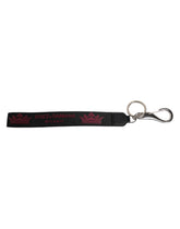 Dolce & Gabbana Black Nylon Logo DG Crown Men's Holder Keychain Keyring -   -  Dolce & Gabbana.