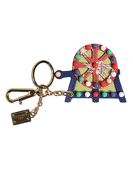 Dolce & Gabbana Multicolor Gold Tone Carretto Keychain Keyring -   -  Dolce & Gabbana.