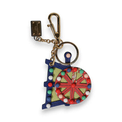 Dolce & Gabbana Multicolor Gold Tone Carretto Keychain Keyring -   -  Dolce & Gabbana.
