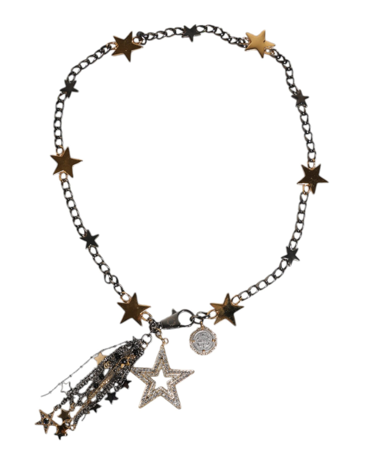 Dolce & Gabbana Silver Gold Brass Embellished Waist Chain Belt -   -  Dolce & Gabbana.