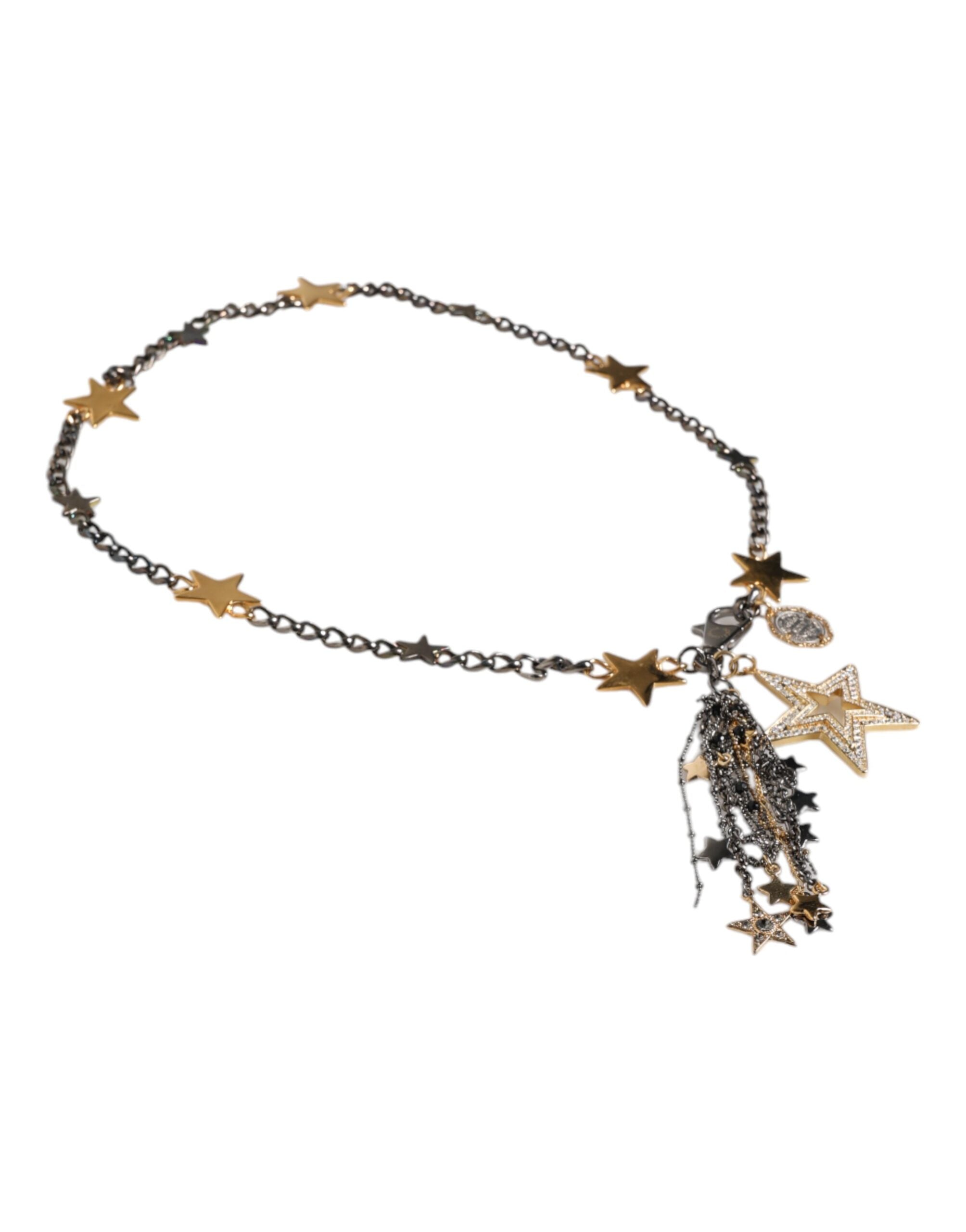 Dolce & Gabbana Silver Gold Brass Embellished Waist Chain Belt -   -  Dolce & Gabbana. Dolce & Gabbana Silver Gold Brass Embellished Waist Chain Belt -   -  Dolce & Gabbana.