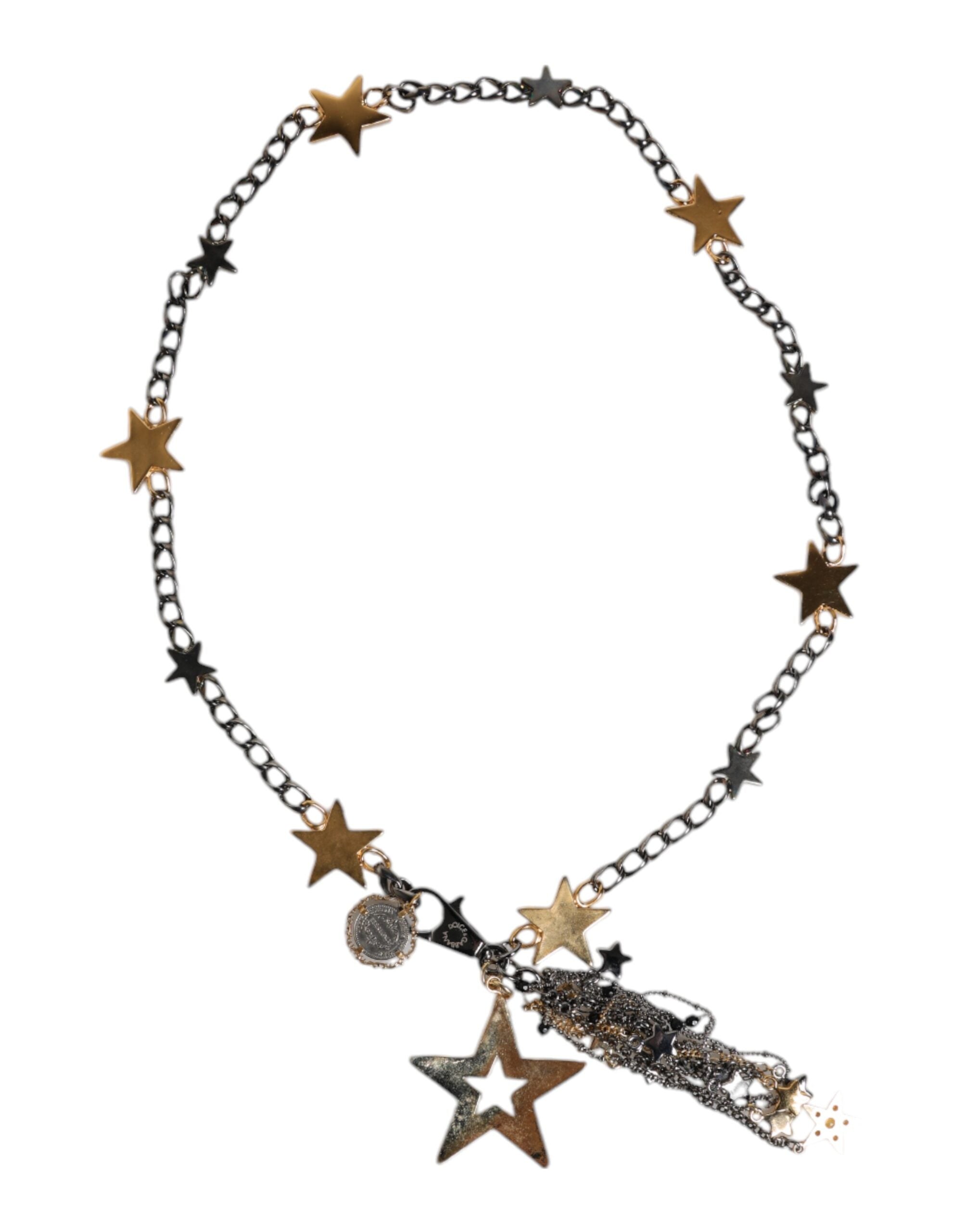 Dolce & Gabbana Silver Gold Brass Embellished Waist Chain Belt -   -  Dolce & Gabbana. Dolce & Gabbana Silver Gold Brass Embellished Waist Chain Belt -   -  Dolce & Gabbana.