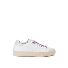 P448 White Leather Sneaker -   -  P448.