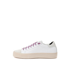 P448 White Leather Sneaker -   -  P448.
