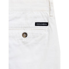 Dolce & Gabbana White Cotton Bermuda -   -  Dolce & Gabbana.