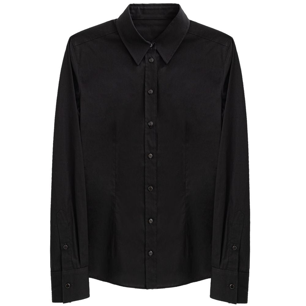 Dolce & Gabbana Black Cotton Shirt - - Dolce & Gabbana.