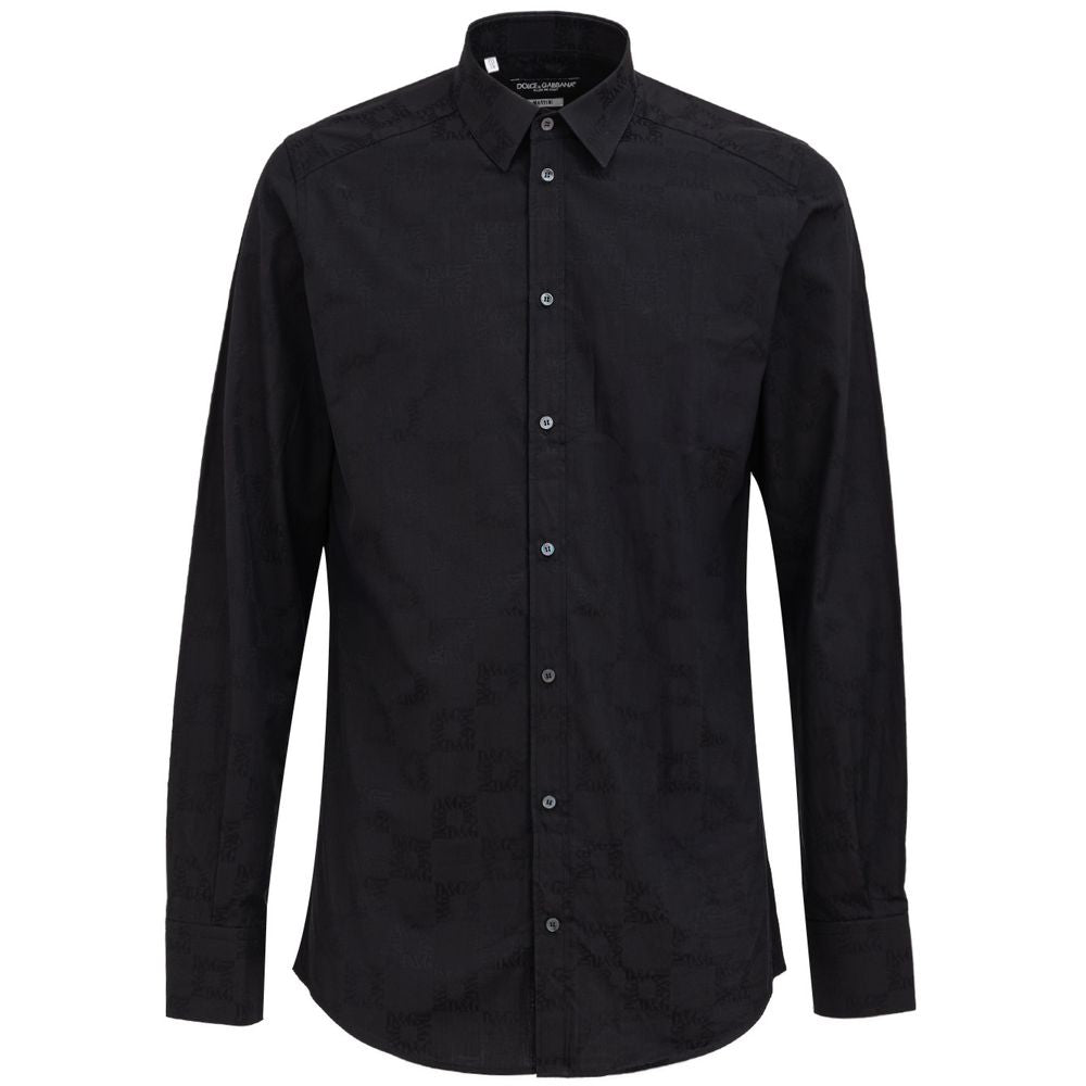 Dolce & Gabbana Black Cotton Shirt - - Dolce & Gabbana.