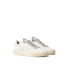 P448 White Leather Sneaker -   -  P448.