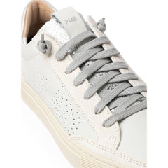 P448 White Leather Sneaker -   -  P448.