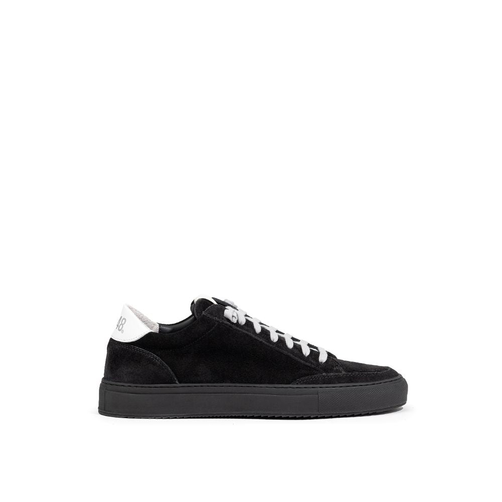 P448 Black Suede Leather Sneaker -   -  P448.