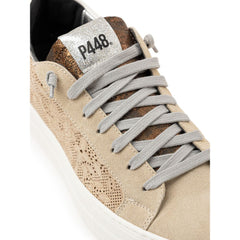 P448 Beige Leather Sneaker -   -  P448.