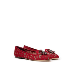 Dolce & Gabbana Red Viscose Ballet Flat -   -  Dolce & Gabbana.
