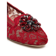 Dolce & Gabbana Red Viscose Ballet Flat -   -  Dolce & Gabbana.