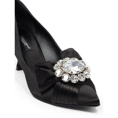 Dolce & Gabbana Black Viscose Pump -   -  Dolce & Gabbana.