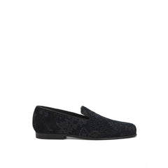 Etro Blue Leather Slip-On Loafer -   -  Etro.