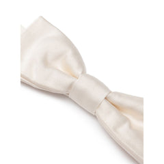Dolce & Gabbana White Silk Bowty -  Neckties, Men -  Dolce & Gabbana.