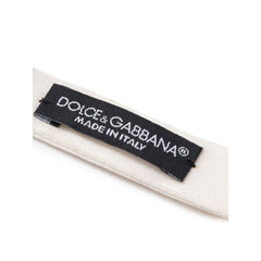 Dolce & Gabbana White Silk Bowty -  Neckties, Men -  Dolce & Gabbana.